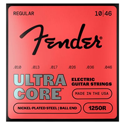Fender Ultracore 1250R Nickel Plated Steel Ball End 10-46 Elektro Gitar Teli